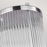 Paulson Vintage-Inspired Chrome Wall Light with Glass Tube Shade