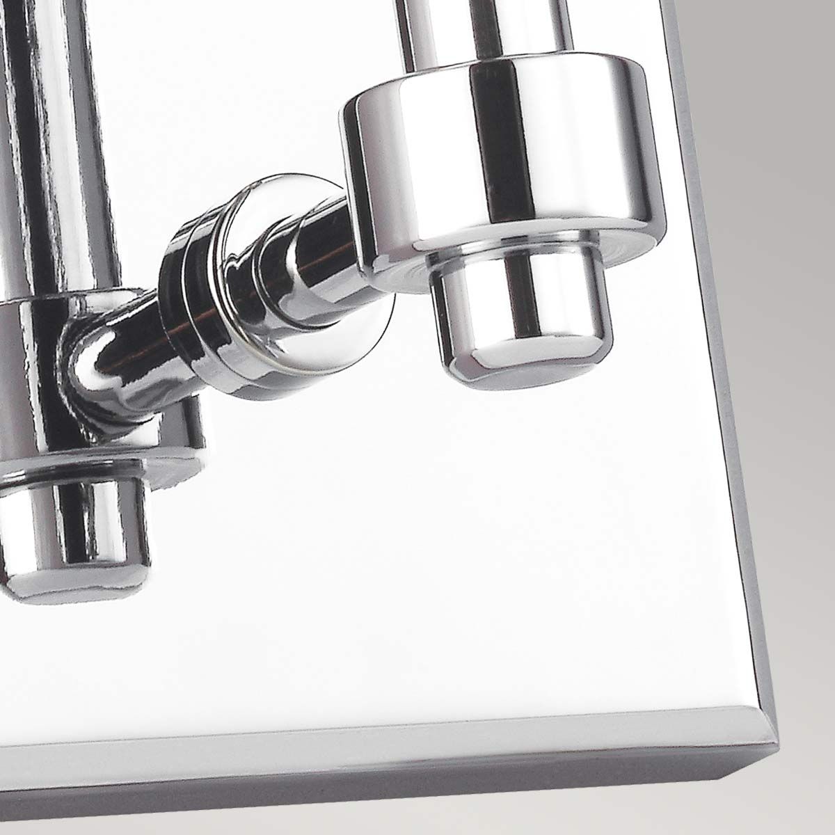Paulson Vintage-Inspired Chrome Wall Light with Glass Tube Shade