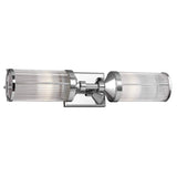 Paulson Dual-Light Wall Fixture - Polished Chrome