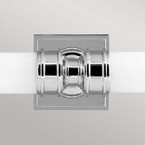 Elegant Twin Wall Sconce in Polished Chrome with Opal Glass