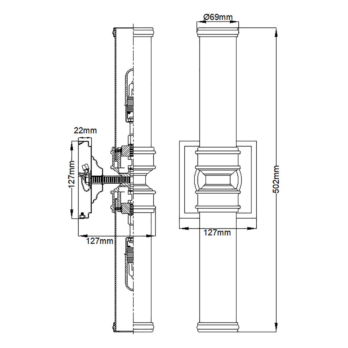 Elegant Twin Wall Sconce in Polished Chrome with Opal Glass