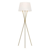 Timeless Elegance: Penny Single-Light Burnished Brass Floor Lamp