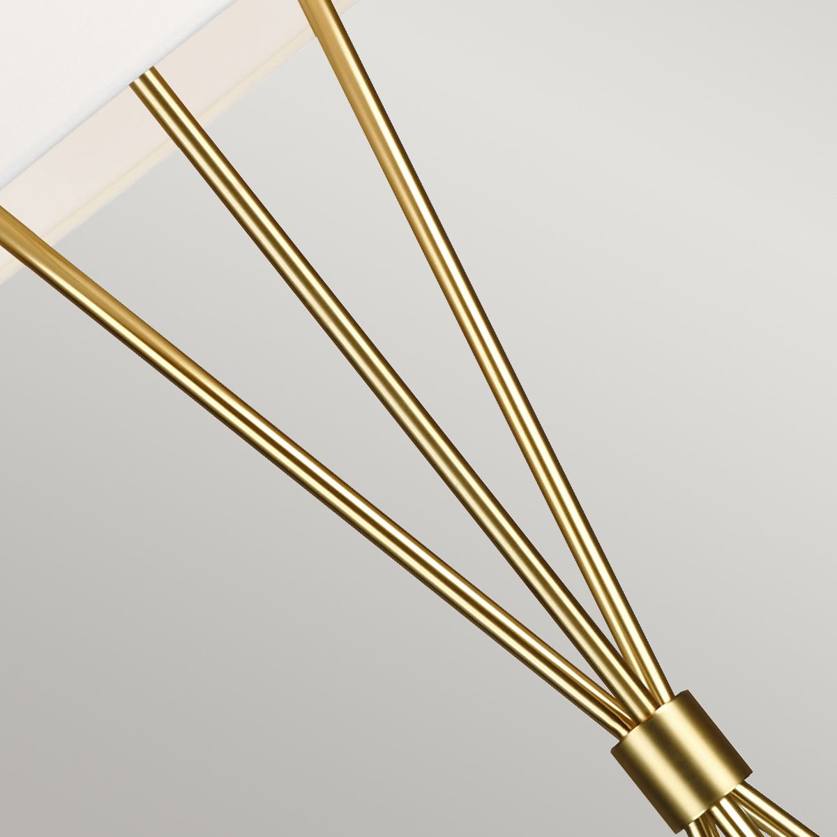 Timeless Elegance: Penny Single-Light Burnished Brass Floor Lamp