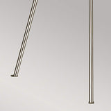Elegant Penny Single Light Floor Lamp - Polished Nickel Finish