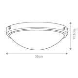 Perry 2 Light Flush Polished Chrome