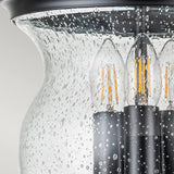 Pickering Lane 3lt Semi-Flush - Black Black