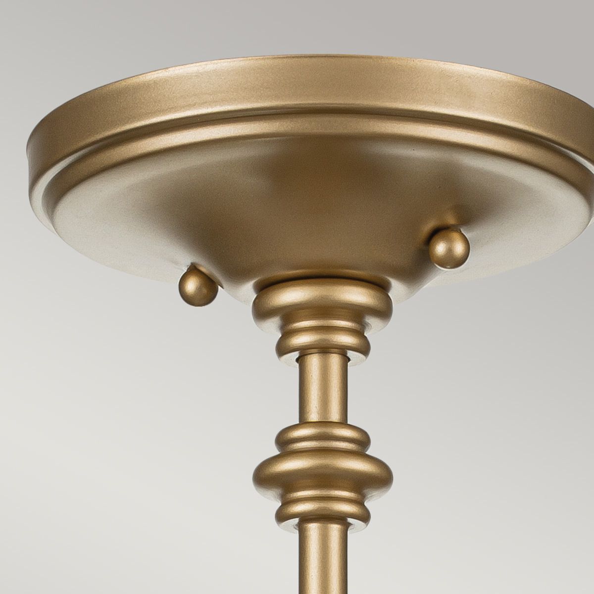 Pickering Lane 3lt Semi-Flush - Painted Natural Brass Painted Natural Brass