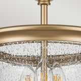 Pickering Lane 3lt Semi-Flush - Painted Natural Brass Painted Natural Brass