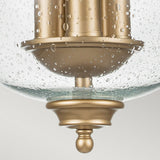 Pickering Lane 3lt Semi-Flush - Painted Natural Brass Painted Natural Brass