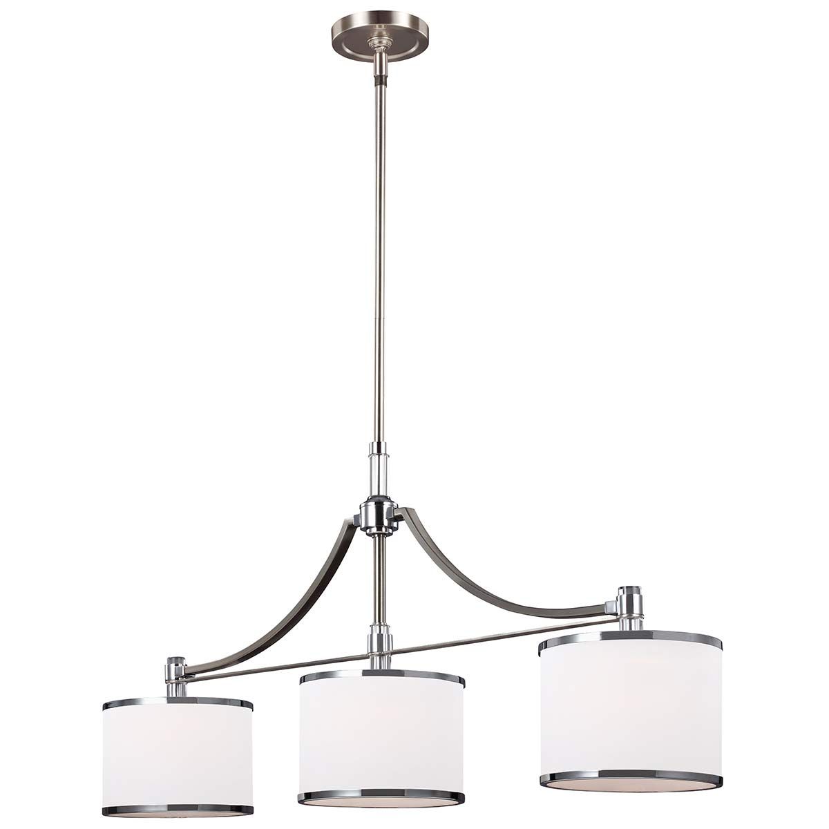 Prospect Park Modern Elegance 3-Light Satin Nickel Chandelier
