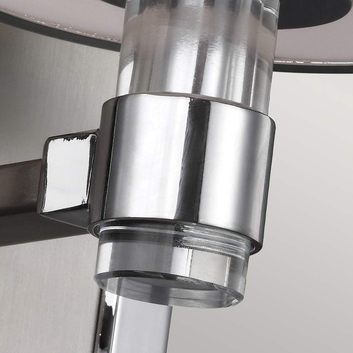Prospect Park Modern Glam Wall Sconce with Satin Nickel and Chrome Finish