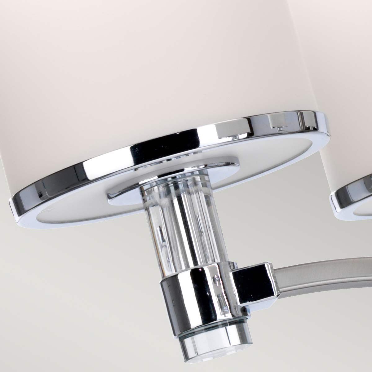 Elegant Prospect Park 5-Light Satin Nickel and Chrome Chandelier
