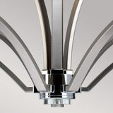 Prospect Park Luxe 9-Light Satin Nickel and Chrome Chandelier