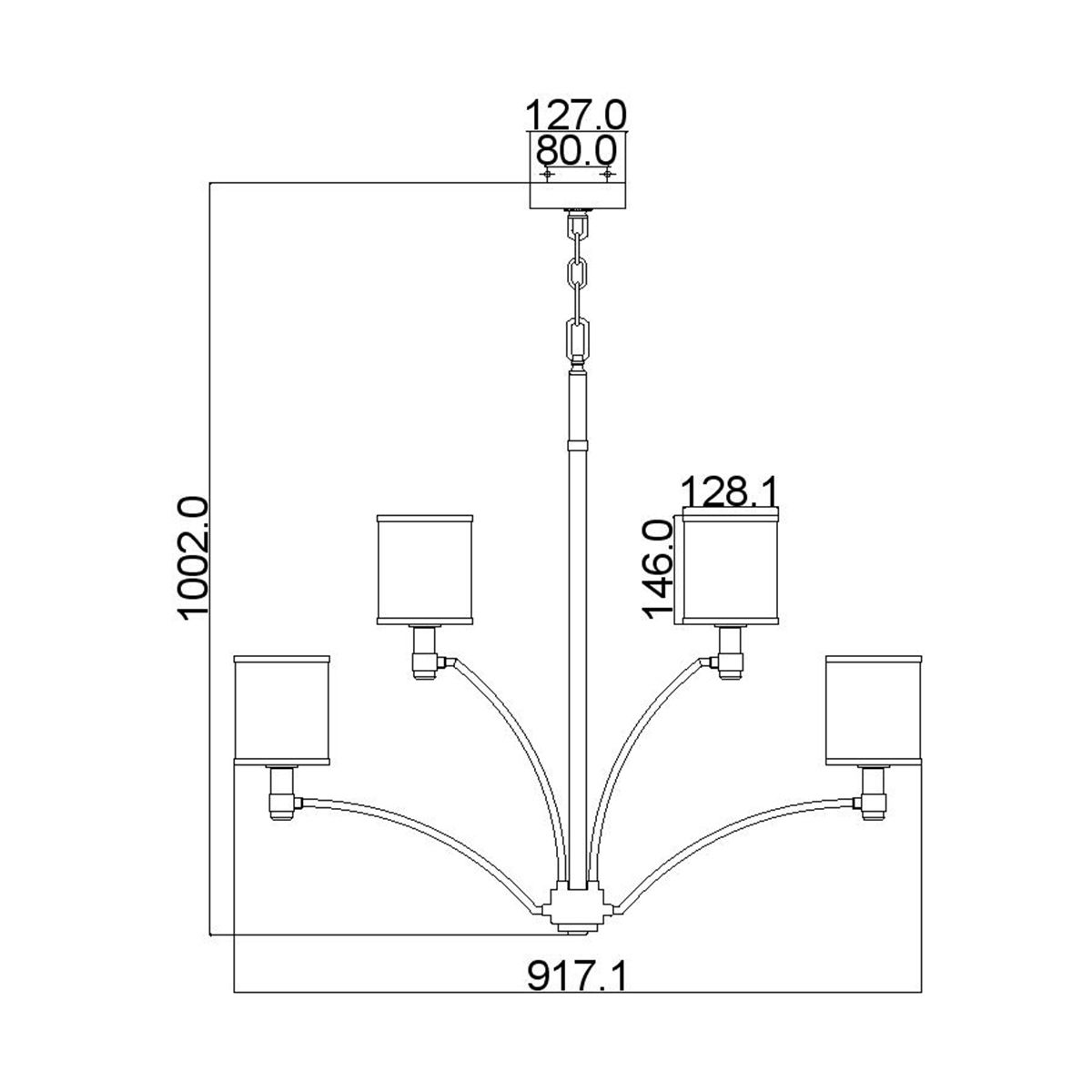 Prospect Park Luxe 9-Light Satin Nickel and Chrome Chandelier