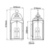 Randhurst 3-Light Premium Copper Oxide Wall Lantern