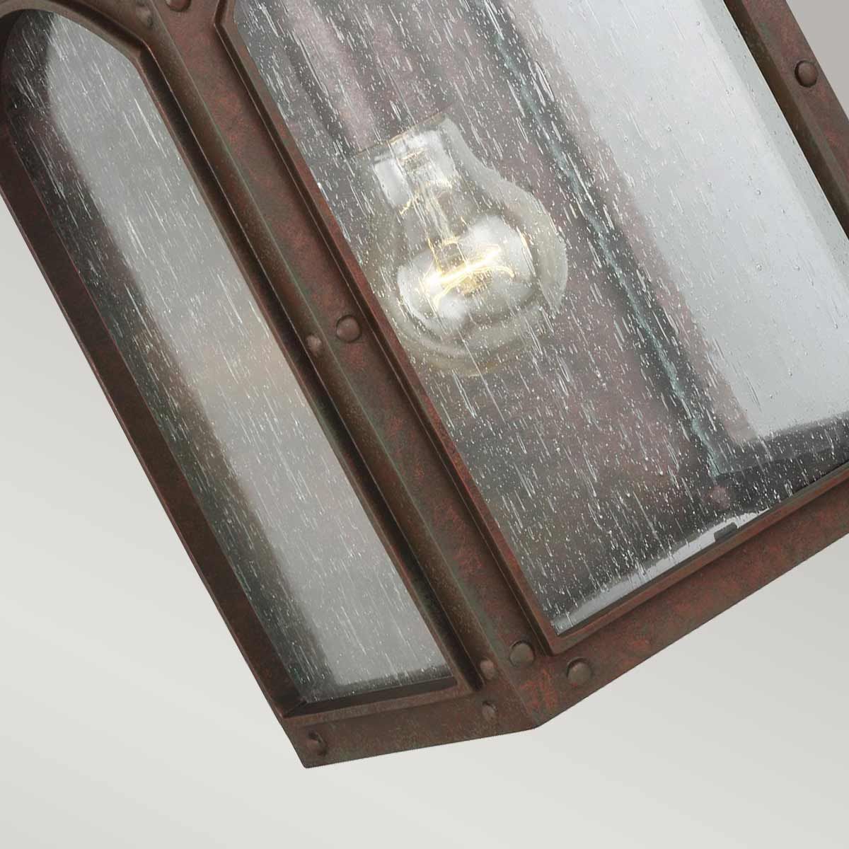 Randhurst Medium Exterior Wall Lantern in Copper Oxide Finish