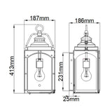 Randhurst Medium Exterior Wall Lantern in Copper Oxide Finish