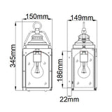Randhurst Copper Oxide Outdoor Wall Lantern