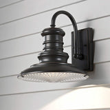 Heritage Railway-Inspired Bronze Wall Light with Textured Glass Diffuser