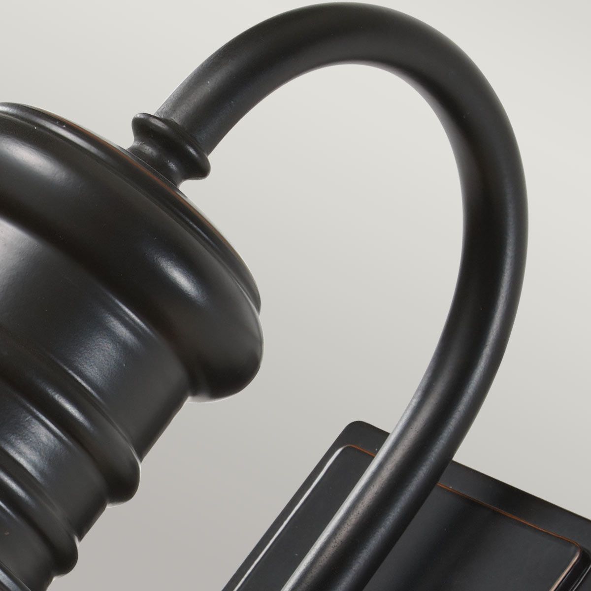 Heritage Railway-Inspired Bronze Wall Light with Textured Glass Diffuser