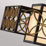 Elegant Island Bar Chandelier with Bronze Organza Shade and Parisienne Gold Accents