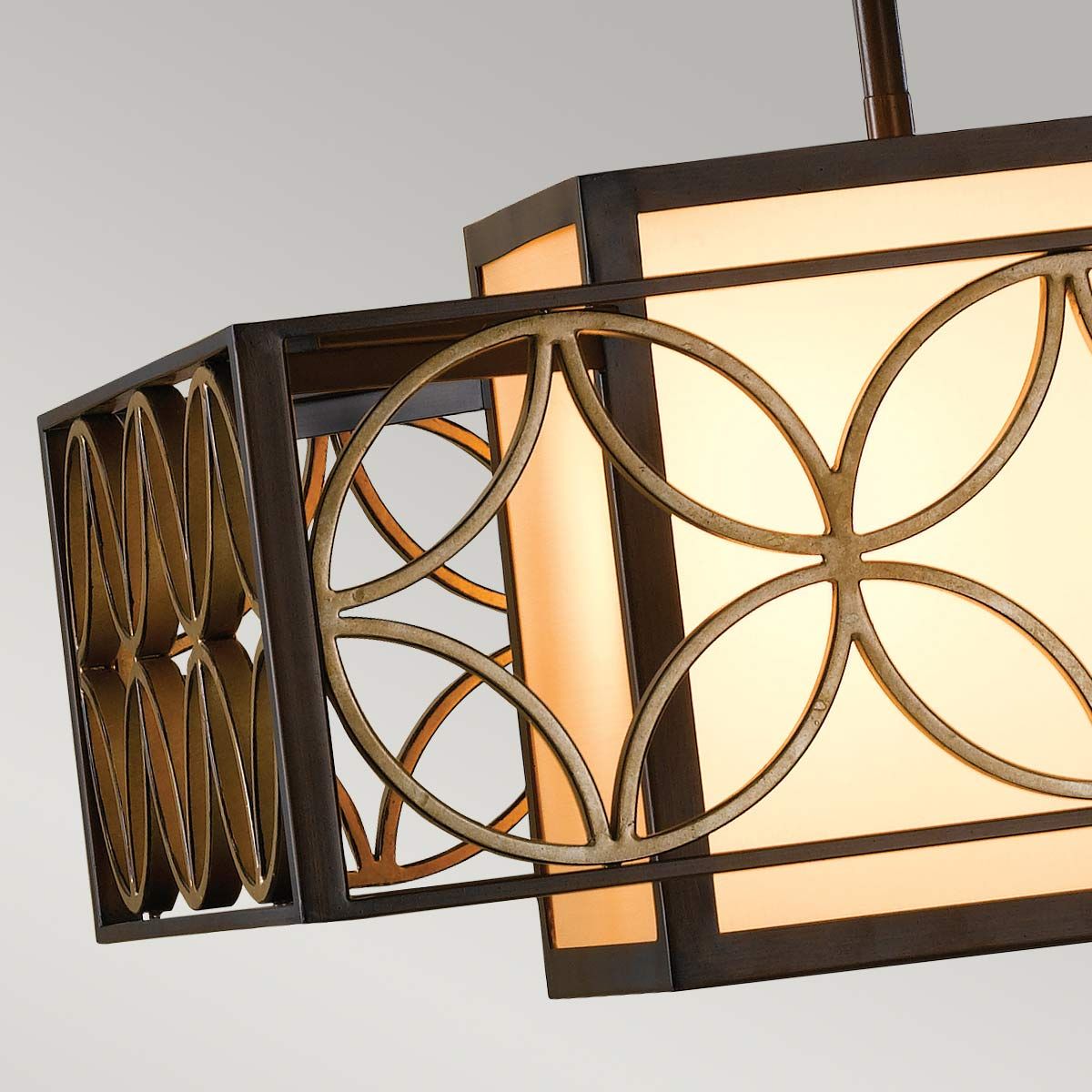 Vintage-Inspired Bronze and Gold Chandelier with Decorative French Art Detailing