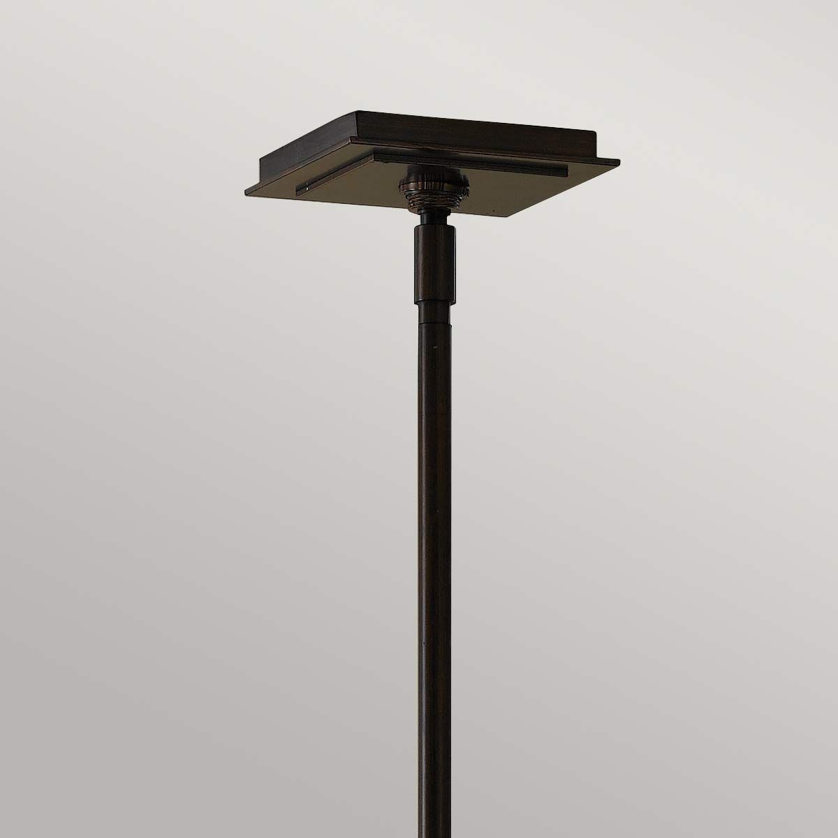 Elegant Bronze and Gold Rectangular Pendant Light with Organza Shade