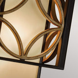 Elegant Heritage Bronze and Parisienne Gold Wall Lantern Sconce