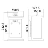 Roscoe Modern Vintage Wall Lantern - Medium 1 Light Fixture