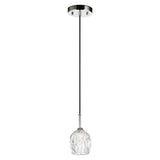Gleaming Elegance Single Pendant Light - Polished Nickel