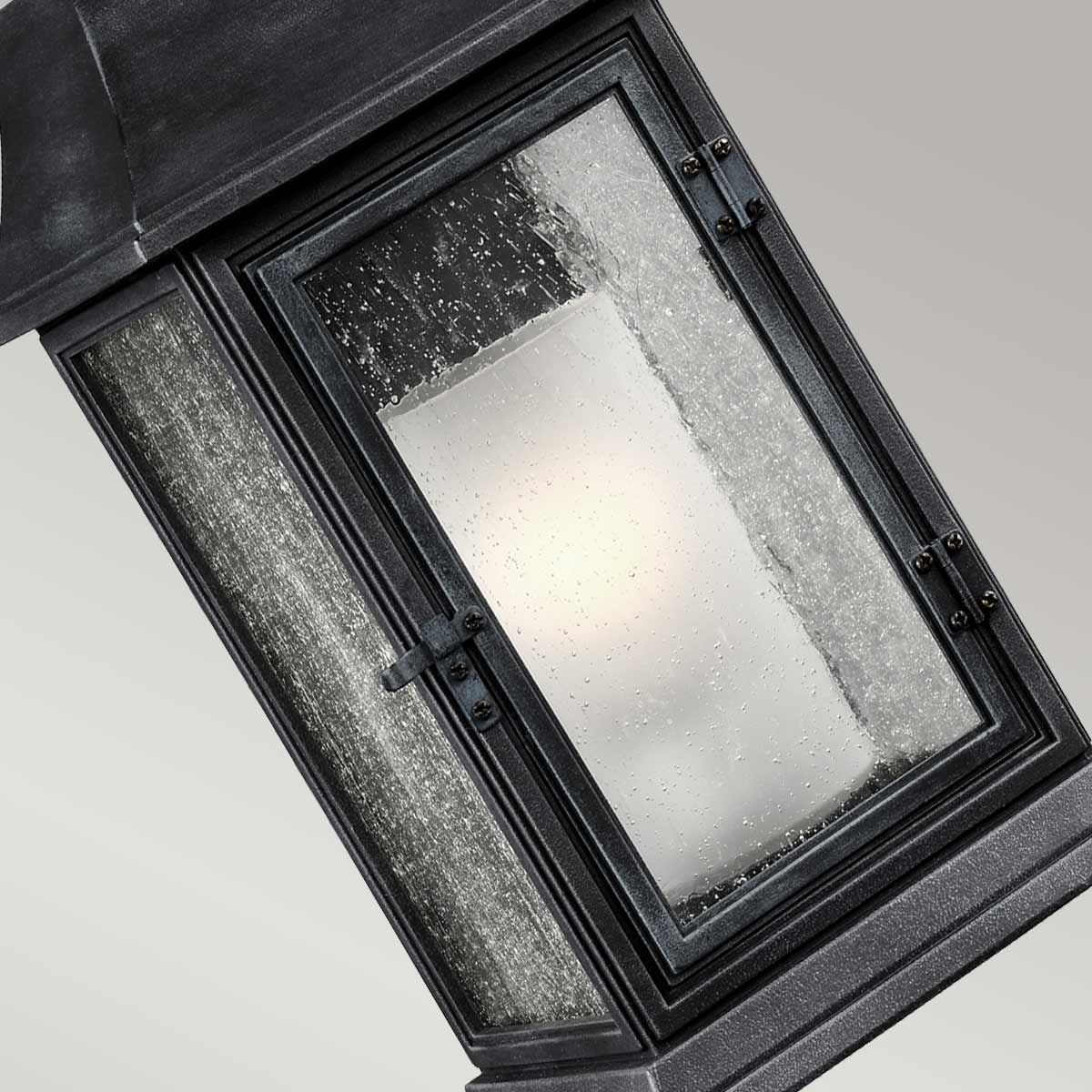 Shepherd Large Outdoor Lantern in Dark Weathered Zinc Finish