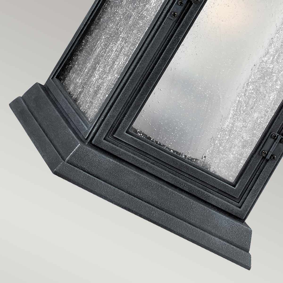 Shepherd Medium Wall Lantern in Dark Weathered Zinc Finish