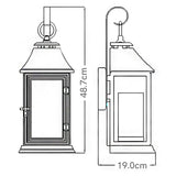 Shepherd Medium Wall Lantern in Dark Weathered Zinc Finish