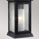Shepherd Petite Outdoor Wall Lantern in Dark Weathered Zinc Finish