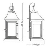 Shepherd Petite Outdoor Wall Lantern in Dark Weathered Zinc Finish