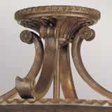 Stirling Castle Bronze and Amber Gothic Ceiling Light