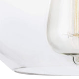 Elegant Glass Globe Pendant Light with Polished Nickel Finish