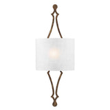 Tilling Single Light Wall Fixture - Weathered Iron and Distressed Gold Leaf Finish