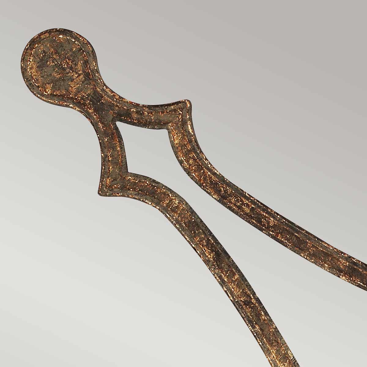 Tilling Single Light Wall Fixture - Weathered Iron and Distressed Gold Leaf Finish