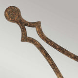 Tilling Single Light Wall Fixture - Weathered Iron and Distressed Gold Leaf Finish