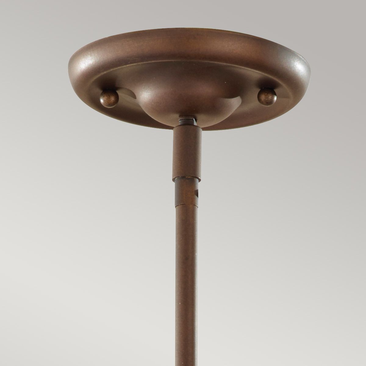 Vintage Industrial Triple Pendant Light in Astral Bronze