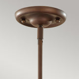 Vintage Industrial Triple Pendant Light in Astral Bronze