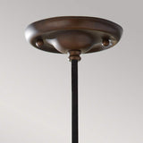 Vintage Industrial Pendant Light with Astral Bronze Finish and Reflector Disk