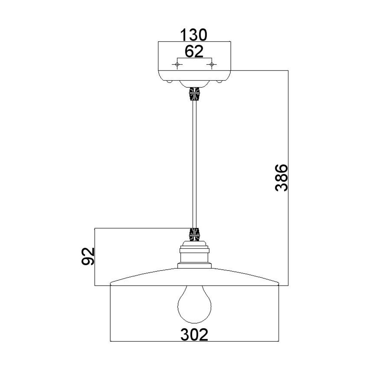 Vintage Industrial Pendant Light with Astral Bronze Finish and Reflector Disk
