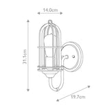 Vintage-Inspired Swan Neck Wall Sconce with Antique Brass Finish