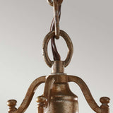 Valentina - Elegant Oxidized Bronze Pendant with Crystal Accents