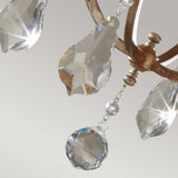 Valentina - Elegant Oxidized Bronze Pendant with Crystal Accents