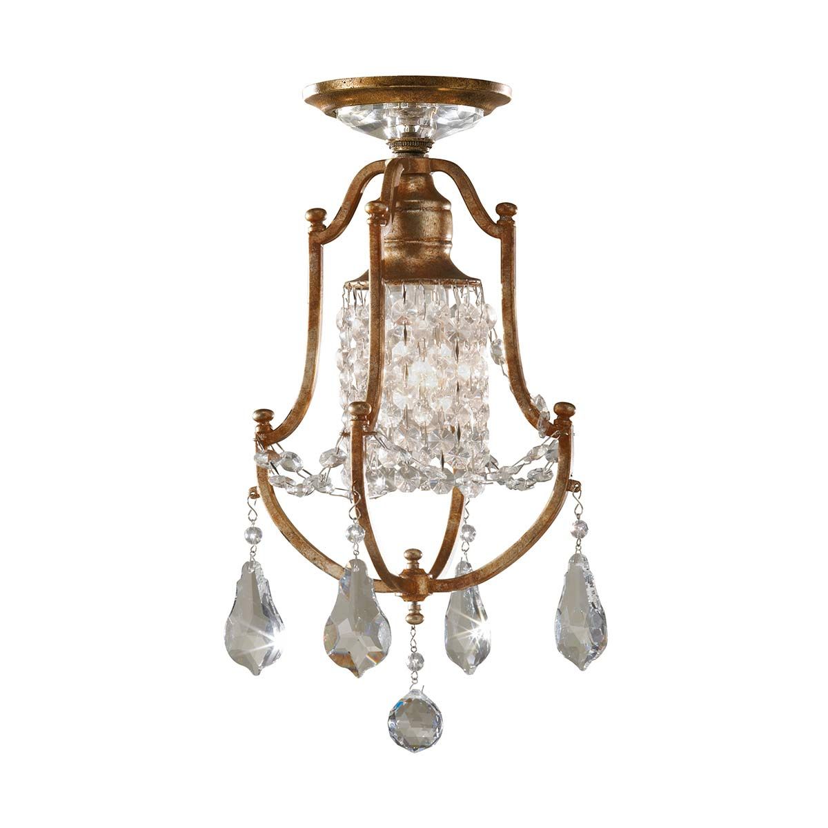 Valentina - Elegant Oxidized Bronze Pendant with Crystal Accents