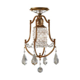 Valentina - Elegant Oxidized Bronze Pendant with Crystal Accents