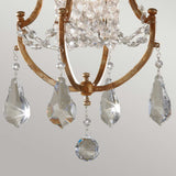 Valentina - Elegant Oxidized Bronze Pendant with Crystal Accents